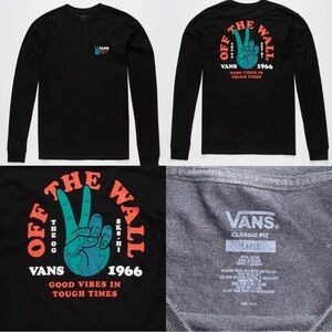 Vans Peace World Black Long Sleeved T-Shirt